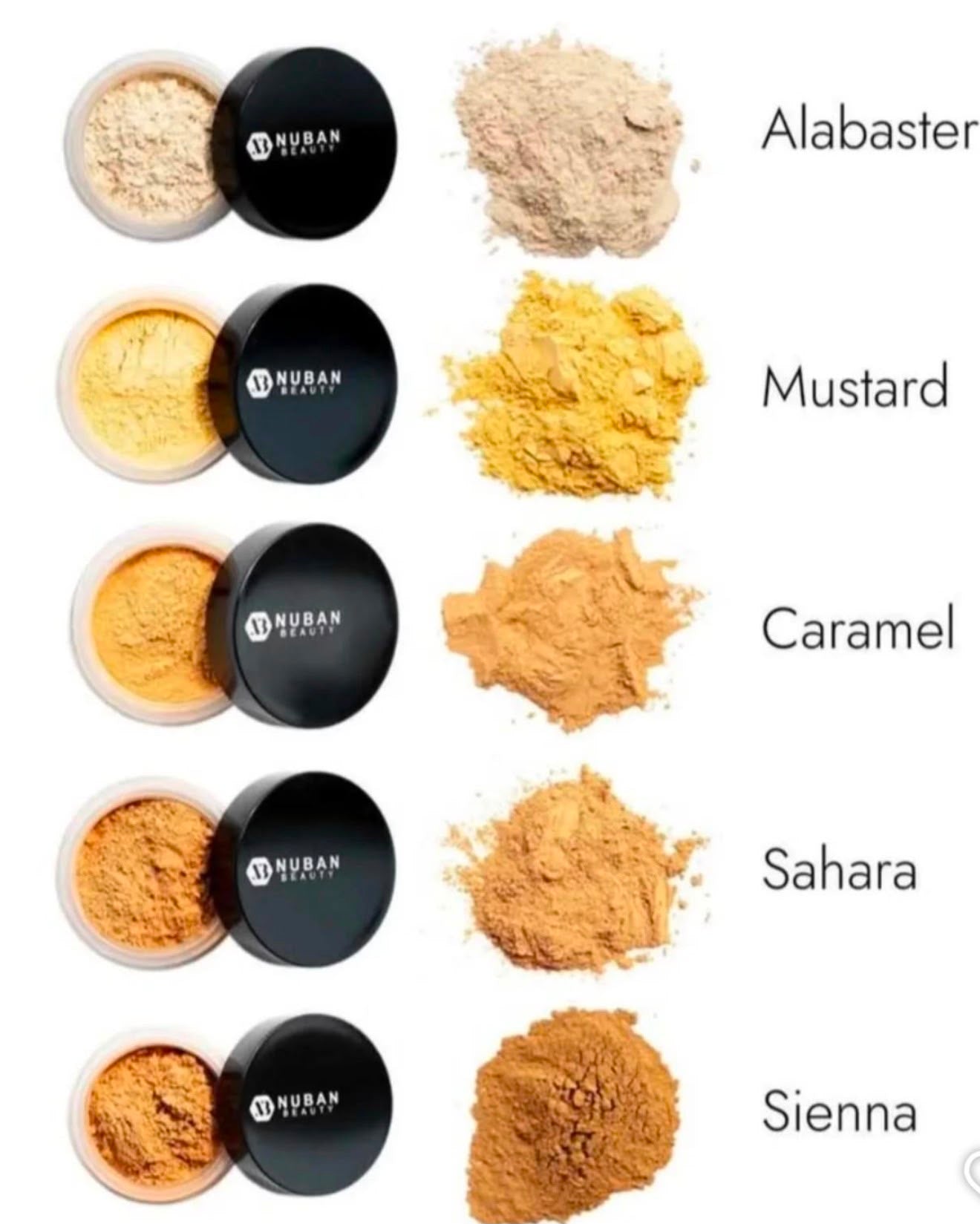Nuban Beauty Oil-Control Loose Setting Powder